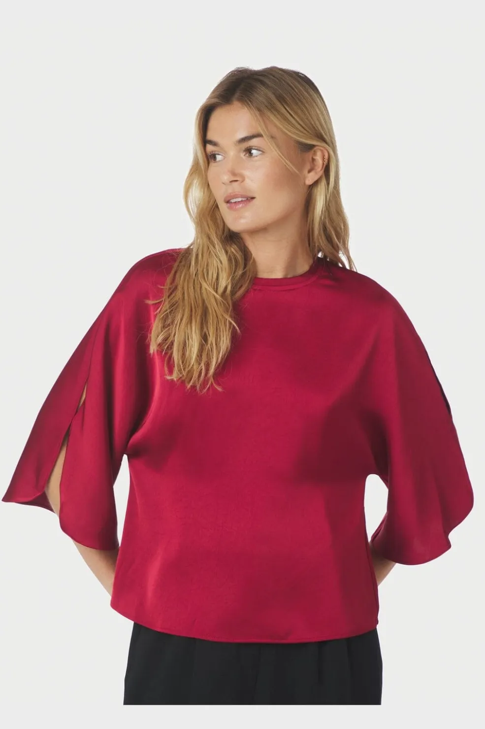 Liora Heavy Sateen Blouse 165567*Neo Noir