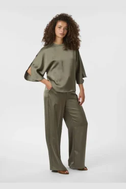 Neo Noir Liora Heavy Sateen Blouse 165567< Bluser & Skjorter