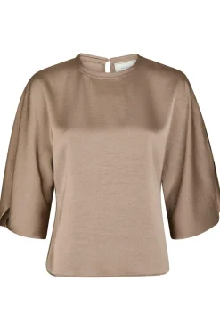 Neo Noir Liora Heavy Sateen Blouse 165567< Bluser & Skjorter