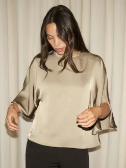 Neo Noir Liora Heavy Sateen Blouse 165567< Bluser & Skjorter