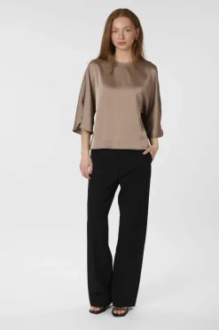 Neo Noir Liora Heavy Sateen Blouse 165567< Bluser & Skjorter