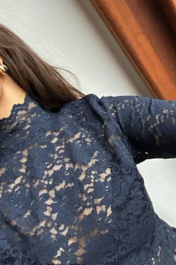 Neo Noir Liza Laceflower Blouse< Bluser & Skjorter