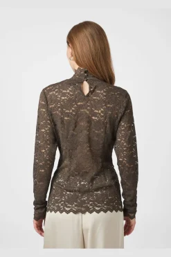 Liza Laceflower Blouse 161473*Neo Noir Outlet