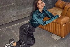 Haute L'Amitié Logo Tape Track Pant HL10258< Bukser, Jeans & Leggings