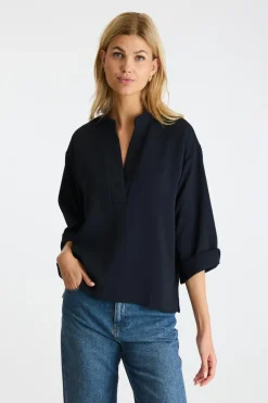 Neo Noir Luma Crepe Blouse< Bluser & Skjorter