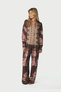 Neo Noir Lunet Botanical Border Pants 167030< Sæt 🛍️|Bukser, Jeans & Leggings