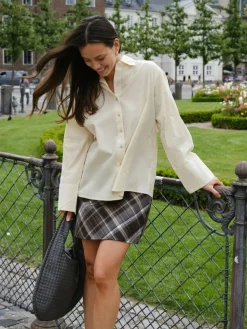 Neo Noir Lunna Check Skirt 165705< Nederdele