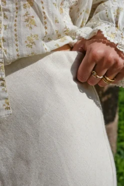 Lunna Linen Skirt 164827*Neo Noir New