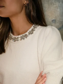 Maia Stone Knit Blouse 162914*Neo Noir New