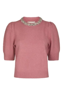 Neo Noir Maia Stone Knit Blouse 162914< Strik|Bluser & Skjorter
