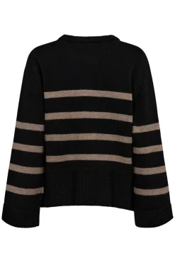 Majacc O-Button Stripe Knit 32148*Co´Couture Best