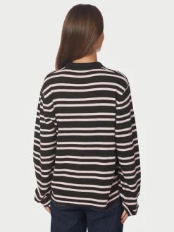 Mala Polo Knit Blouse 167213*Neo Noir Discount