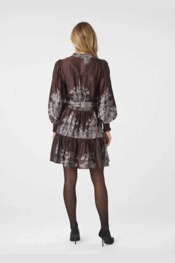 Malfida Paisley Border Dress 166210*Neo Noir Hot