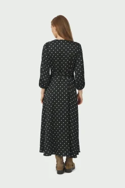 Neo Noir Malinga Dot Dress 165909< Kjoler