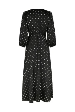 Neo Noir Malinga Dot Dress 165909< Kjoler