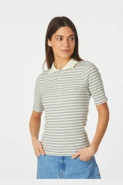 Neo Noir Manama Stripe Blouse 165287< Bluser & Skjorter