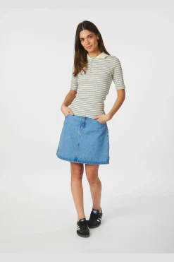 Neo Noir Manama Stripe Blouse 165287< Bluser & Skjorter