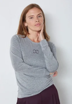 Mannycc Lurex Emb L/S Tee 33210*Co´Couture Hot