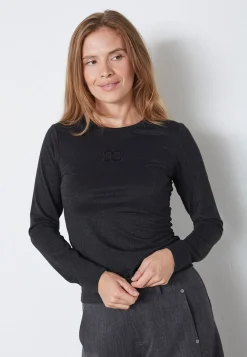 Co´Couture Mannycc Lurex Emb L/S Tee 33210< Bluser & Skjorter