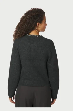 Marie Stone Knit Cardigan 163850*Neo Noir Clearance