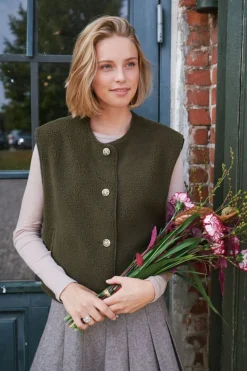 Mariko Teddy Vest 164594*Neo Noir