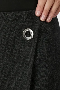 Neo Noir Marisi Herringbone Skirt 165687< Sæt 🛍️|Nederdele