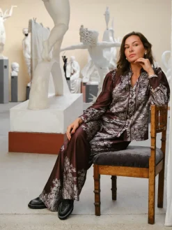 Massima Paisley Border Blouse 160960*Neo Noir New