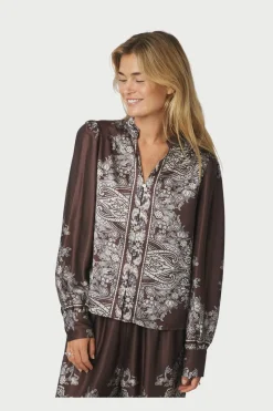 Massima Paisley Border Blouse 160960*Neo Noir New