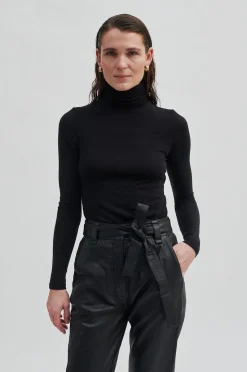 Second Female Matima T-Neck Tee 55201< Bluser & Skjorter