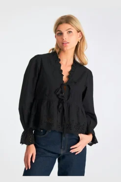 Neo Noir Matsi Embroidery Blouse< Bluser & Skjorter