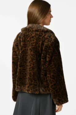 Neo Noir Melodie Leo Faux Fur Jacket< Overtøj & Jakker