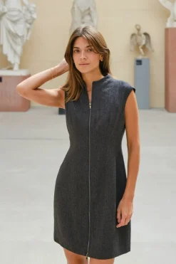 Neo Noir Melville Herringbone Dress 166190< Kjoler|Ammevenligt Tøj