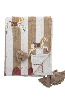 Merry-go-round Plaid, Natur, Genanvendt Bomuld 82062858*Bloomingville Discount