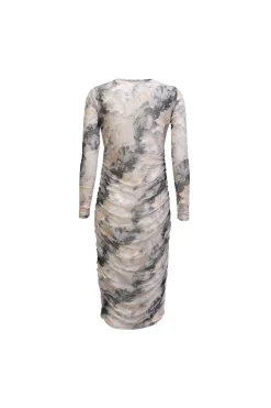 Liberte Mesh Ls Long Dress 22219< Kjoler