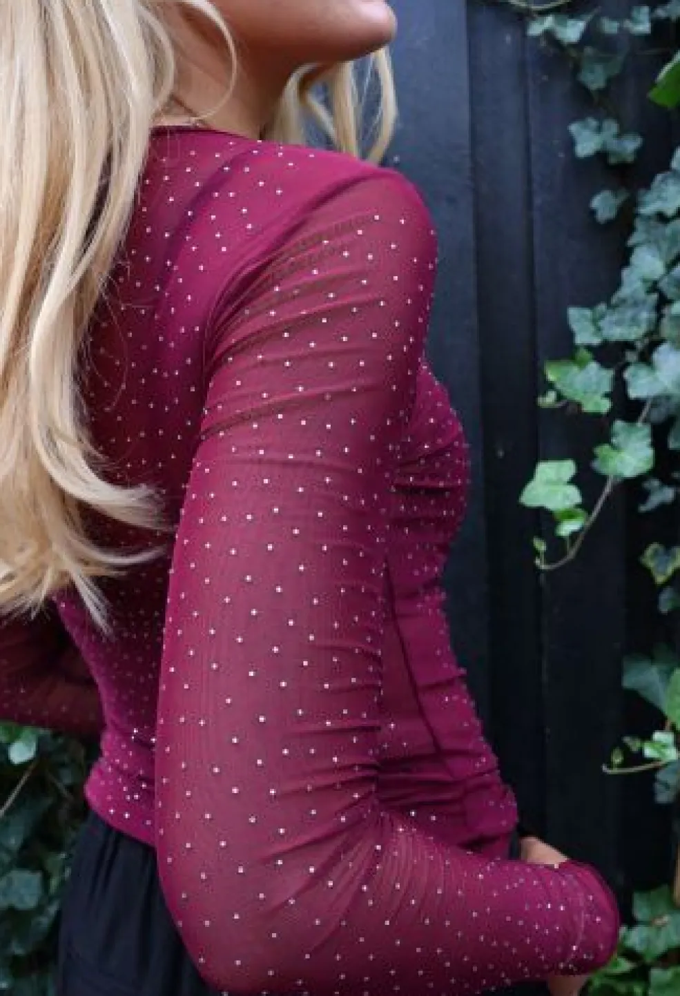 Mesh Ls Sparkle Tshirt 22134*Liberte Best