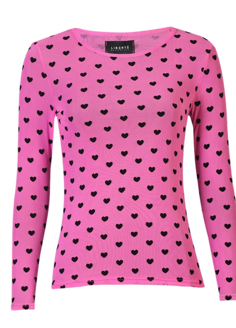 Liberte Mesh Ls Tshirt 22065< Bluser & Skjorter