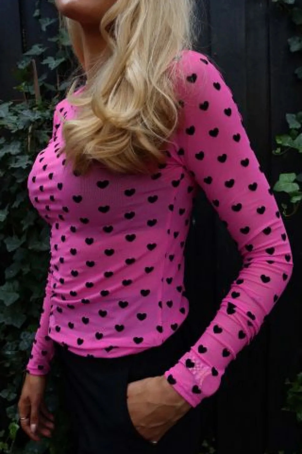 Liberte Mesh Ls Tshirt 22065< Bluser & Skjorter