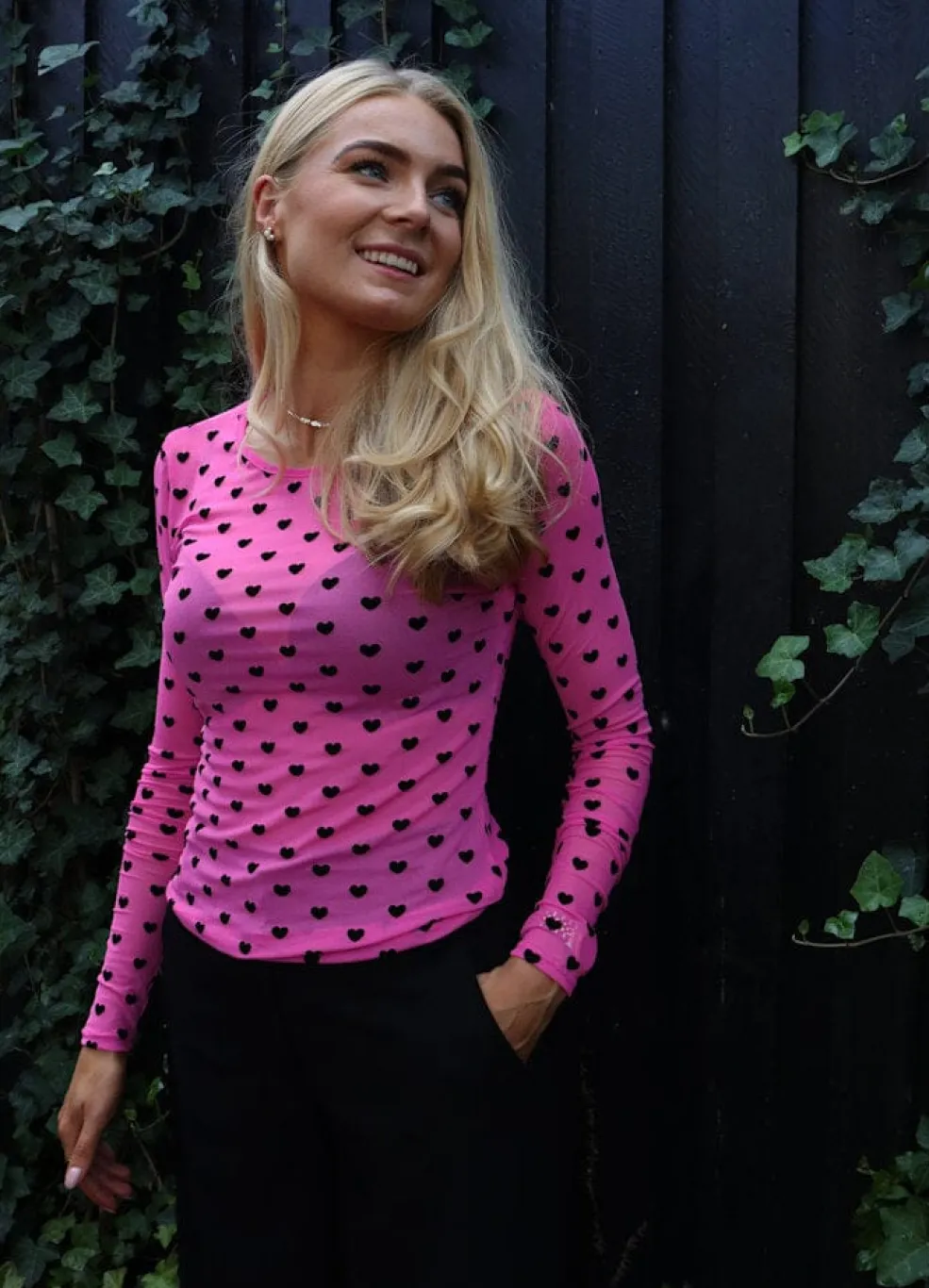 Liberte Mesh Ls Tshirt 22065< Bluser & Skjorter