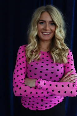 Liberte Mesh Ls Tshirt 22065< Bluser & Skjorter