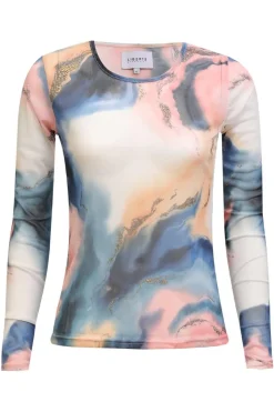 Liberte Mesh Ls Tshirt 22065< Bluser & Skjorter