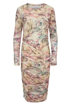 Mesh-Ls-Long-Dress 22219*Liberte New