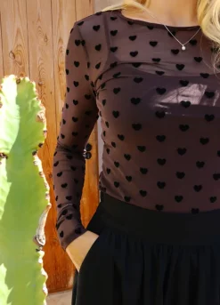 Mesh-Ls-Tshirt 22065*Liberte Best