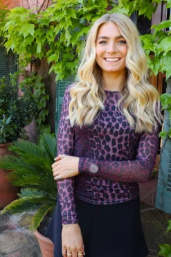 Liberte Mesh-Ls-Tshirt 22065< Bluser & Skjorter