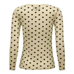 Liberte Mesh-Ls-Tshirt 22065< Bluser & Skjorter