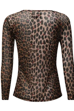 Liberte Mesh-Ls-Tshirt 22065< Bluser & Skjorter