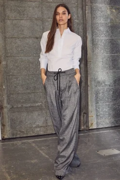 Haute L'Amitié Michelle Check Tailor Tie Pants HL10305< Bukser, Jeans & Leggings