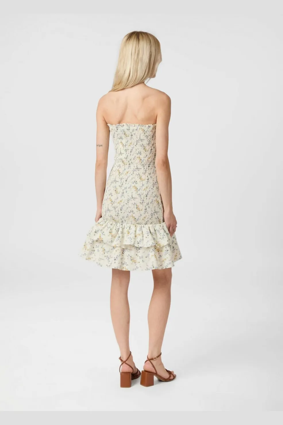 Neo Noir Mikka Smock Print Dress 164929< Kjoler