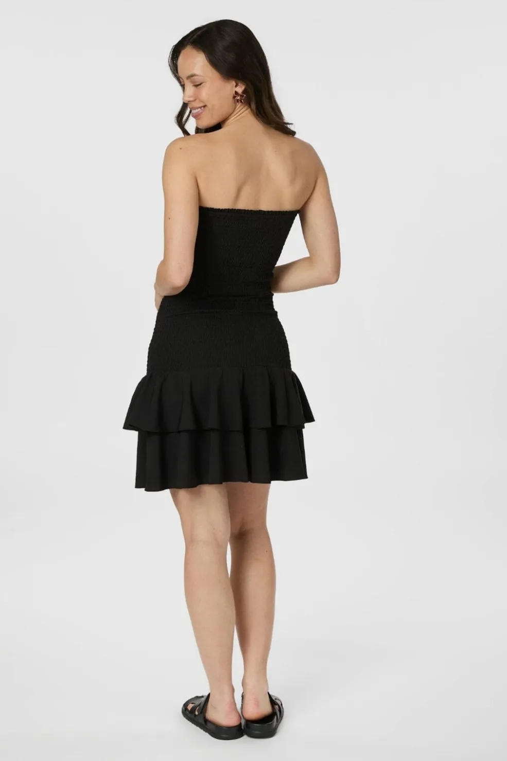 Neo Noir Mikka Solid Smock Dress 165497< Kjoler