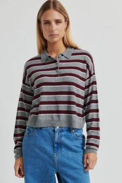 Second Female Miley Knit Collar 60411< Bluser & Skjorter