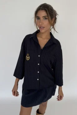 Continue Mili Pinstripe Patch 14999< Bluser & Skjorter